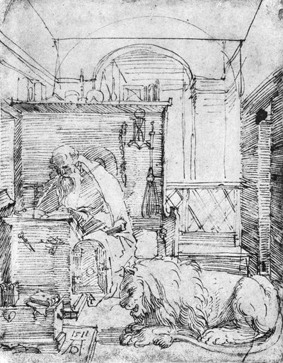 San Girolamo nel suo studio da Albrecht Dürer